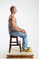 Whole Body Man Artistic poses White Casual Muscular